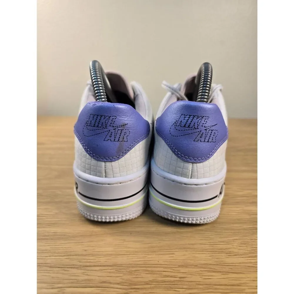 Nike Air Force 1 Sage Low LX Multi Swoosh White Purple Women’s Shoes Size 8